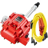 HEI Distributor 65K Coil with Spark Plug Wires 9000RPM, HEI Distributor for Chevy 350 Replacement for SBC BBC GM 283 305 307 327