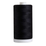 Connecting Threads Black 100% Cotton Thread for Sewing, Quilting, and Crafting - 50-Weight - 1200 Yard Large Spool (Black)