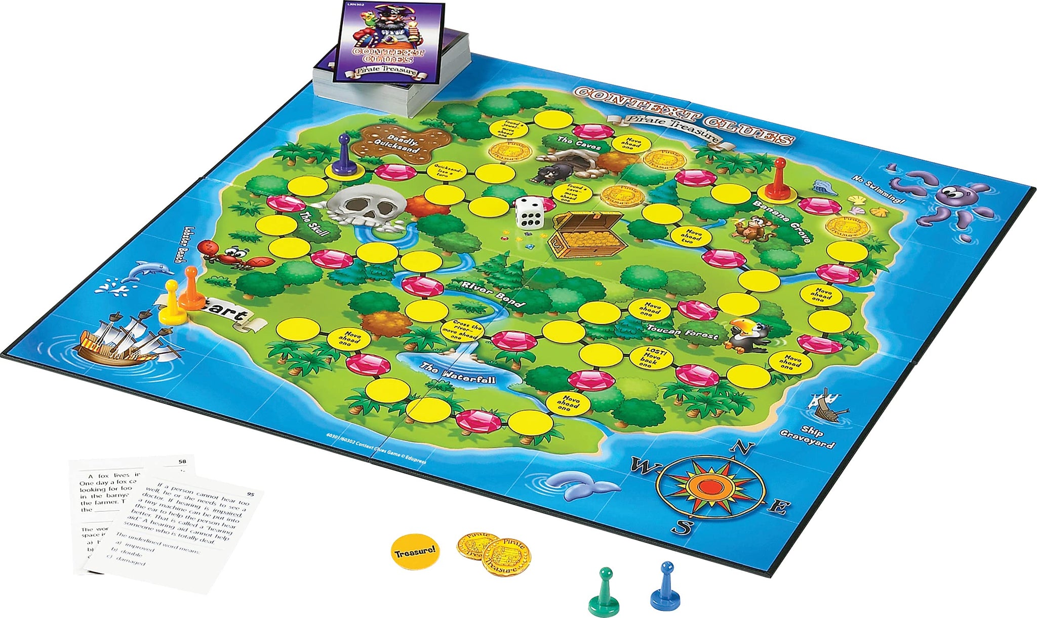 Edupress Learning Well Games Context Clues Game Blue Level-Pirate Treasure Game