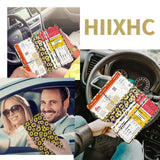 Car Registration and Insurance Card Holder - Leather Vehicle Glove Box Automobile Documents Paperwork Wallet Case Organizer for