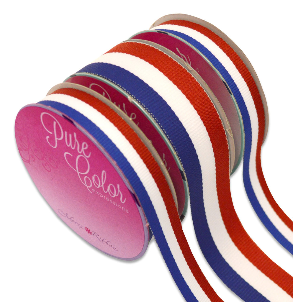 Mixte Ribbon Morex Ribbon 93605P3-914 Grosgrain Ribbon Mixed X 17 Yd Patriotic Ribb ...