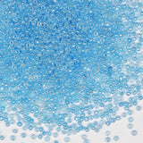 2mm Sky Blue Seed Beads for Jewelry Making 200 Grams About 18880pcs,12/0 Glass Craft Beads for Making Earrings, Bracelets, Penda