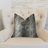 Plutus Brands Plutus Brandy Ash Handmade Throw Pillow, 16 X 16, Gray Charcoal