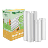 FoodSaver Custom Length Vacuum Sealer Bags Multipack, 5 Count Rolls for Airtight Food Storage and Sous Vide Compatible with Fo