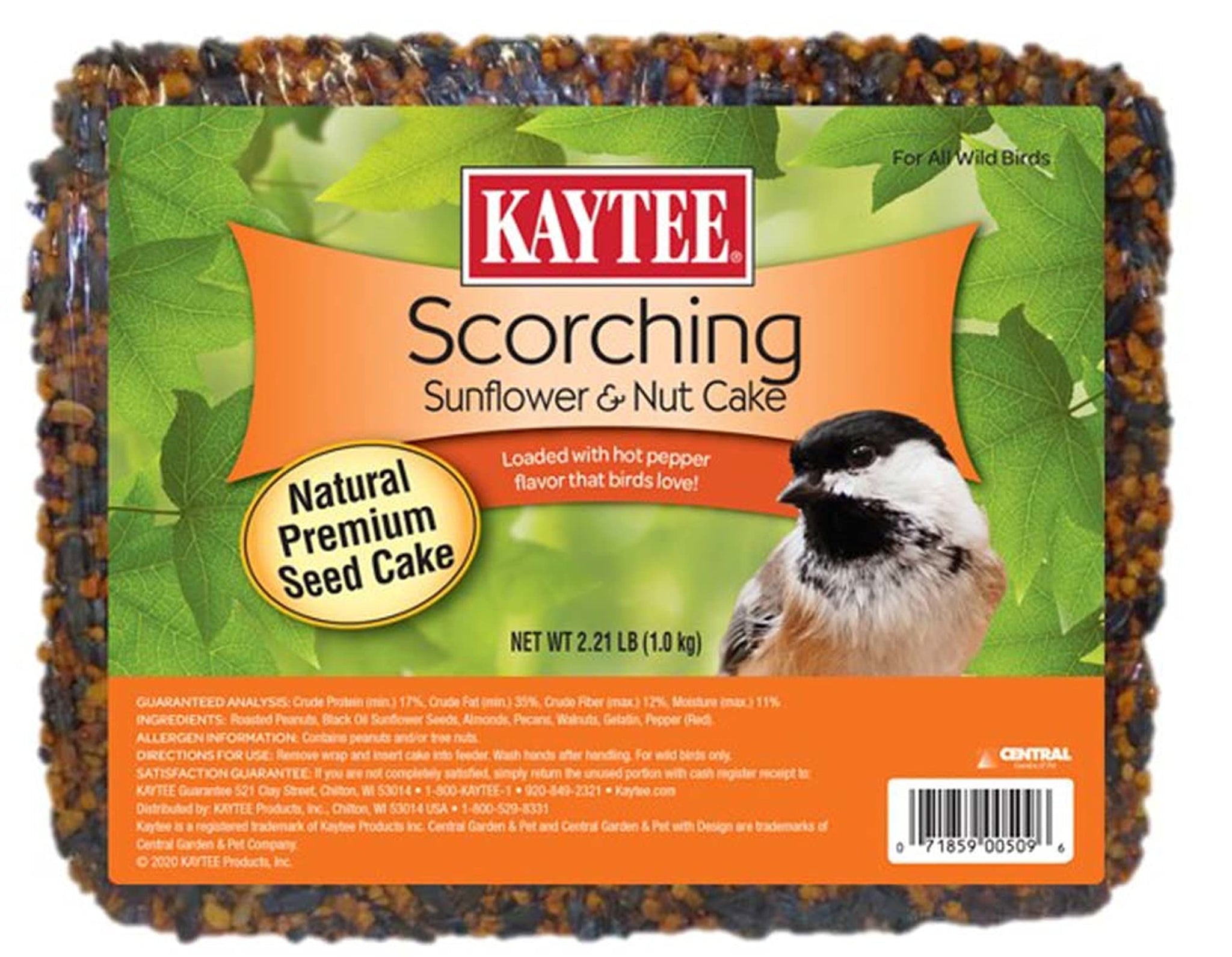Kaytee Scorching Sunflower & Nut Cake 2.2 Lbs.