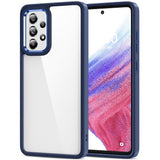 HOOMIL Case for Samsung Galaxy A53, Non-Yellowing, Drop Protection, Anti-Scratch Transparent Hard Back Phone Cover - Blue