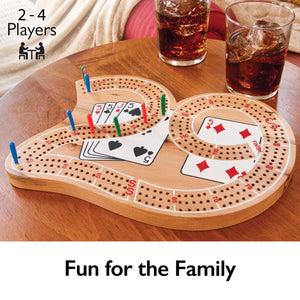 Mainstreet Classics Wooden ''29'' Cribbage Board Game Set