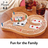 Mainstreet Classics Wooden ''29'' Cribbage Board Game Set