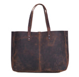 KomalC Leather Tote Bag for Women Purse Satchel Travel Bag shopping Carry Messenger Multipurpose Handbag (18.5 INCH, Buffalo Dis