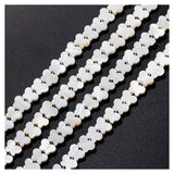 Firstmeet 100Pcs Natural Mother of Pearl Beads 9 * 11mm Butterfly Shaped Shell Beads for Jewelry Making(DIY-1010-Butterfly/White