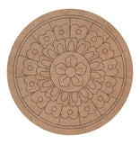 NameHaus Wooden Mandala Wall Art | Layered Geometry Decor, Laser Cut Wood Floral Sculpture for Living Room, Meditation Room, or