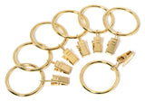 Iron Metal Curtain Clip Rings 1 1/2 Inch Interior Diameter (20, Gold) by Perfect Order
