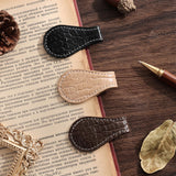 3PCS Vintage Magnetic Leather Bookmark, Leather Magnetic Bookmarks for Women, Magnetic PU Bookmarks Clip Book Accessories, Lyche