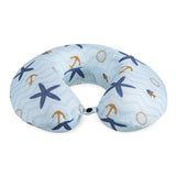 The White Willow Memory Foam U Shaped Neck Rest Travel Pillow For Support Comes With Soft Velour Fabric For Air Travel, Long Fli
