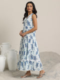 Libas Women'S Cotton Fit And Flare Maxi Dress (98018O_White_S)