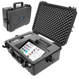 CASEMATIX IPX7 Waterproof Hard Travel Case Compatible with Square Register POS System, Point of Sale Stand & POS Accessories, Im