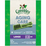Greenies Aging Care Large Dental Dog Treats, 27 oz. Pack (17 Treats)