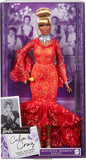 Barbie Inspiring Women Doll, Celia Cruz Queen Of Salsa Collectible In Red Lace Dress With Golden Microphone & Doll Stand