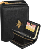 Bistup Credit Card Holder Wallet for Women Cute Leather Ladies Teen Girls Female Cardholder Wallets Accordion Purse Small Medium