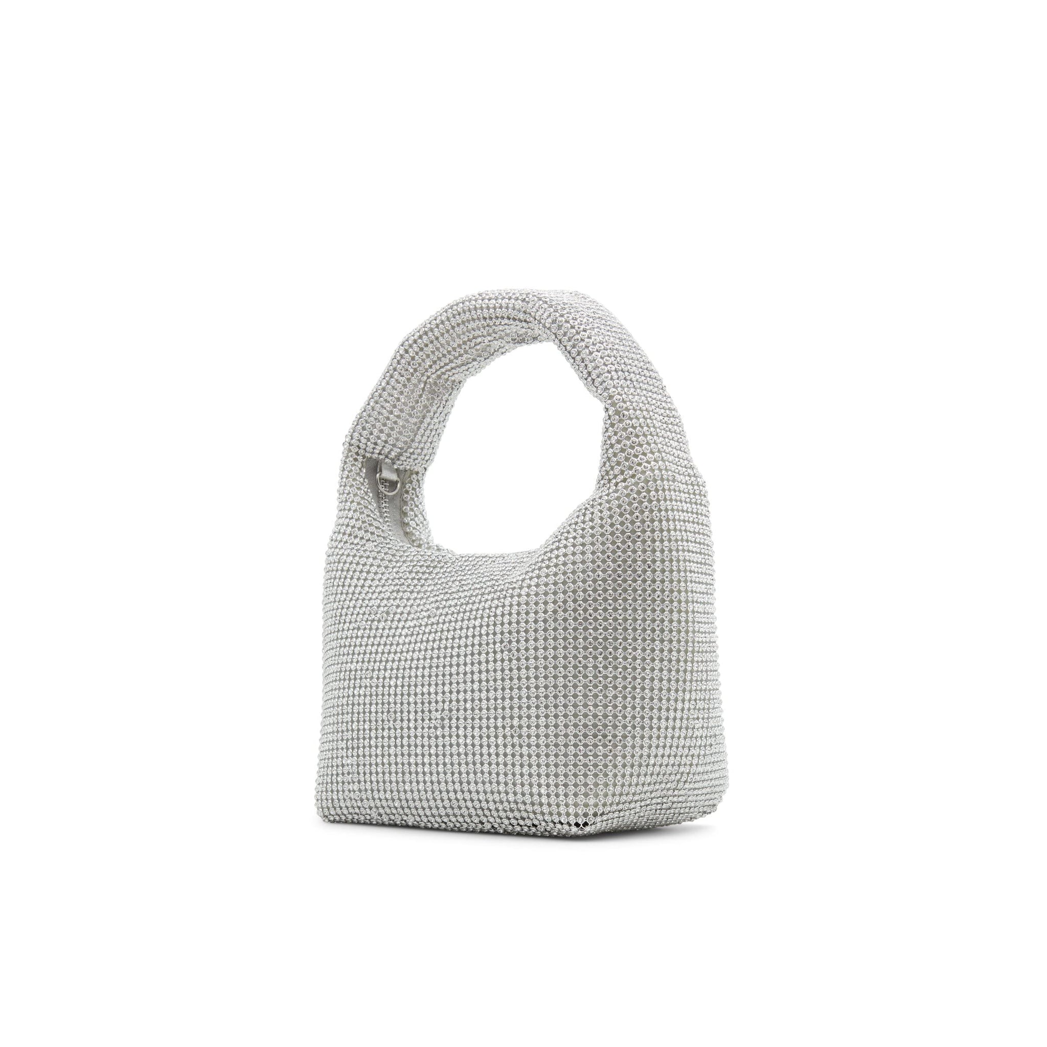 ALDO Encrusted with Precious Rhinestones, This top Handle Bag is The Perfect Plus-one for Your Most Glamorous Occasions, Silver
