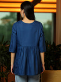 Libas Women'S A-Line Kurtis (58240B_Blue Blue 2Xl