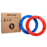 EFIELD 1/2 inch 2 x100 ft Pex-b Pipe/Tubing,NSF Certified for Potable Water, Hot/Cold Water, Blue & Red 200 ft Length for Plumbi