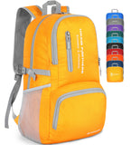 ZOMAKE Lightweight Packable Backpack - 35L Light Foldable Hiking Backpacks Water Resistant Collapsible Daypack for Travel(Yellow