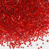 100g Mix Tube Beads Bugle Beads,3800+pcs Glass Bulk Spacer Multi Size 2-6mm Kit for Jewelry Making DIY Craft Bracelets Necklace 