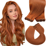 Sunny Hair 24inch Sew in Hair Extensions Real Human Hair Copper Human Hair Extensions Sew in Long Weft Hair Extensions Human Hai