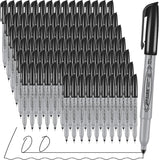 Permanent Markers, Ultra Fine Point,Black,100 Count, 0.4mm, Fine tippermanent marker set, quick dry,waterproof, fading resists, 