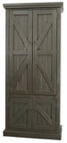 American Heartland Rustic Double Door Pantry, Rustic Grey