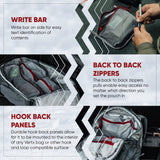 Vertx Overflow Pouches, Mesh Zipper Pouch for Tactical Gear, Backpack Accessories, Storage of Cables, Tool Kits, EDC Survival Bu