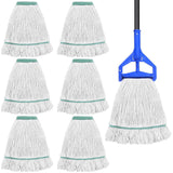 6 Pack Heavy Duty Mop Head Replacement Commercial