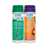 Nikwax Hardshell Cleaning & Waterproofing Duo-Pack, 300ml, Cleans and Restores Water Repellency on Jackets, Rain, Ski, and Snow 