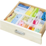 Simplify Interlocking Draw Organizers | 3 Piece | 24 x 3 Inch | Customizable Cut to Fit | Dresser | Cosmetics | Office Supplies 