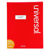 Universal White Labels, Inkjet/Laser Printers, 1 X 2.63, White, 30/Sheet, 100 Sheets/Box