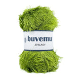 Buvemu Eyelash Fun Fur Yarn 100 Gram (3.53 Ounces) 175 Yards (160 Meters) (Green)