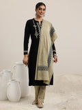 Libas Women'S Wool Blend Yoke Design Kurta Set (48763W_Black Black M