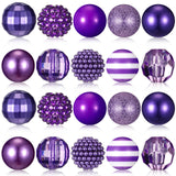 Ferreve 20 Pcs Chunky Bubblegum Beads 20mm Focal Pen Large Rhinestone Pearl Beads for DIY Beadable Pen School Jewelry Making Key