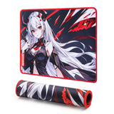 Redragon EISA P047S Anime Gaming Mouse Pad - Smooth Lycra Surface, Anti-Slip Rubber Base, Spill-Resistant, Durable 5mm Thick Des