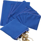 Sanwuta 8 Pcs Zippered Silver Storage Bags Anti Tarnish Silver Pouches Keeper Jewelry Storage Protector Bags (3.9 x 3.9/5.9 x 5.