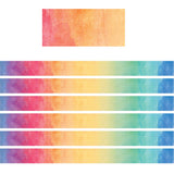 Teacher Created Resources Watercolor Straight Border Trim, 35 Feet Per Pack, 6 Packs