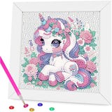 Aestalrcus Diamond Art Kits for Kids with Frame, Diamond Art Painting for Kids Ages 4-12, Easy Crystal Gem Art Kits for Kid Gift