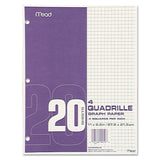 Mead 19010 PAPER,QUAD RL,GRAPH,WHT