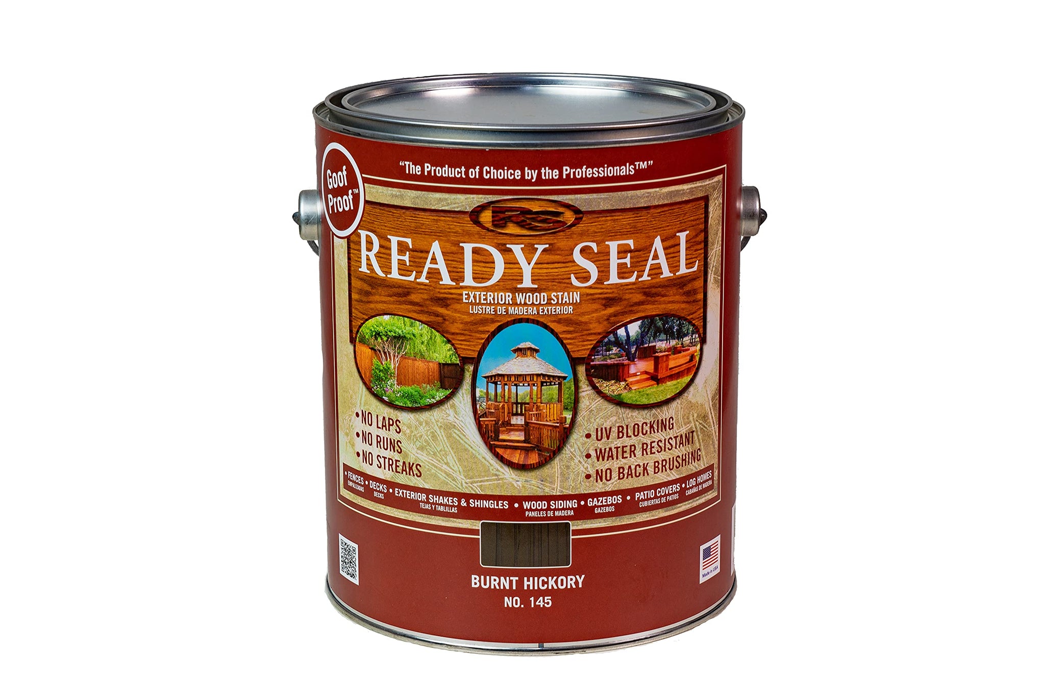 1 gal Ready Seal 145 Burnt Hickory Ready Seal Exterior Stain and Sealer For Wood