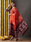 Gosriki Women'S Cotton Blend Straight Printed Kurta With Pant & Dupatta (Karka Op-Wine-Kbv-Gs_L_Wine_Large),Wine,,B0CP7BL2H4