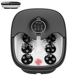 Snailax Foot Spa Bath Massager with Heat, Remote Control, Shiatsu Massage Rollers, Bubble, Temperature Control, Collapsible, Ped