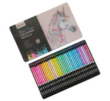 Brustro Artist'S Pastel Tone Coloured Pencils (Set Of 36) In A Tin Box, Drawing & Colouring, Ideal For Blending & Shading