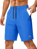 MAGCOMSEN Hiking Shorts Camping Quick Dry Gym Lightweight Shorts with Zipper Pockets Running Fishing Breathable Athletic Summer 