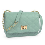 Adisa Women'S Girls Quilted Cross Body Sling Bag (Sl5059-Green),Green,,B09GNDD7F3